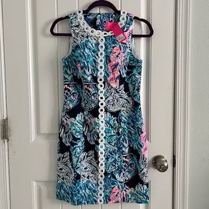 LILLY PULITZER SHIFT DRESS NWT 00